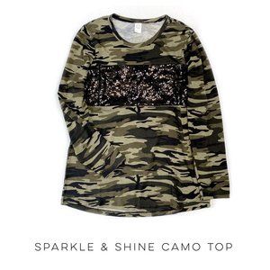 Sequin Camo Top